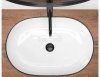 REA - umywalka nablatowa CLEO 61 Black edge